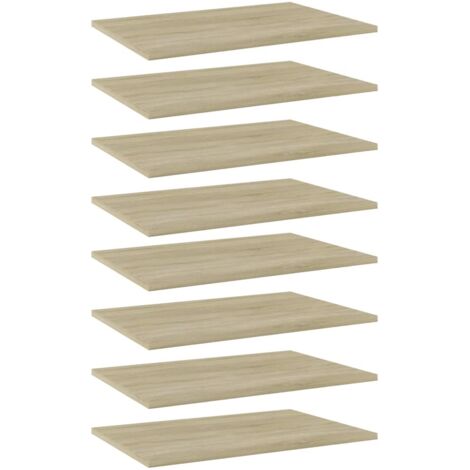 Bookshelf Boards 8 pcs Sonoma Oak 60x40x1.5 cm Engineered Wood vidaXL (1/5)