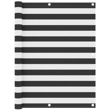 Balcony Screen Anthracite and White 120x300 cm Oxford Fabric vidaXL