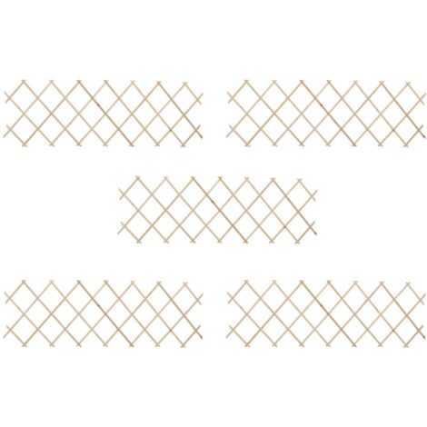 Trellis Fences 5 pcs Firwood 180x60 cm vidaXL (1/5)