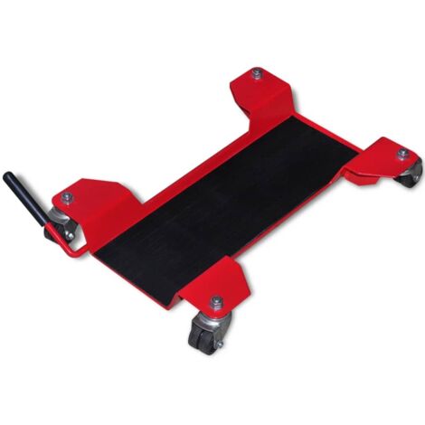 Motorcycle Dolly Centre Stand Red vidaXL
