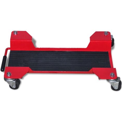 Motorcycle Dolly Centre Stand Red vidaXL