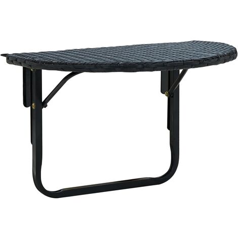 Black shop balcony table