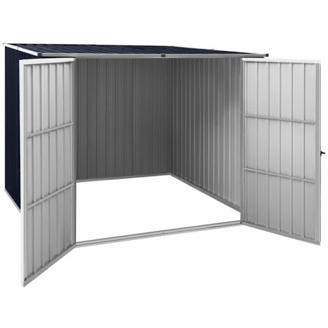Garden Shed Anthracite 195x198x159 cm Galvanised Steel vidaXL