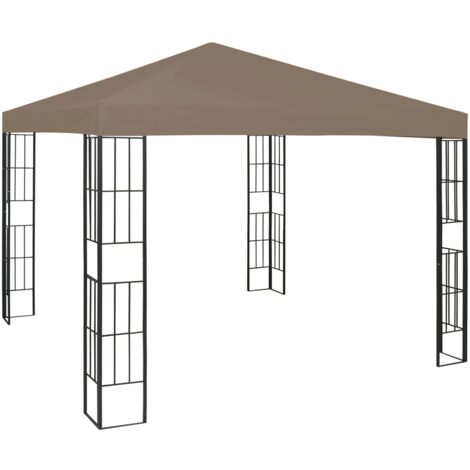 Gazebo 3x3 m Taupe vidaXL (1/5)