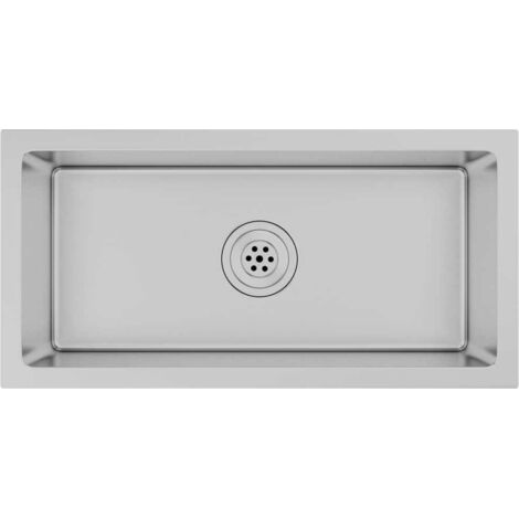 Handmade Kitchen Sink Stainless Steel vidaXL