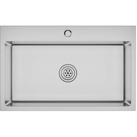 Handmade Kitchen Sink Stainless Steel vidaXL