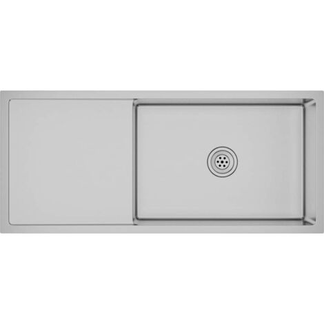 Handmade Kitchen Sink Stainless Steel vidaXL
