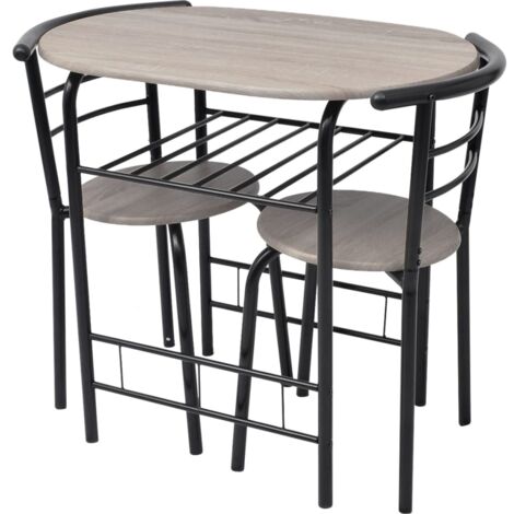 Breakfast Bar Set MDF vidaXL