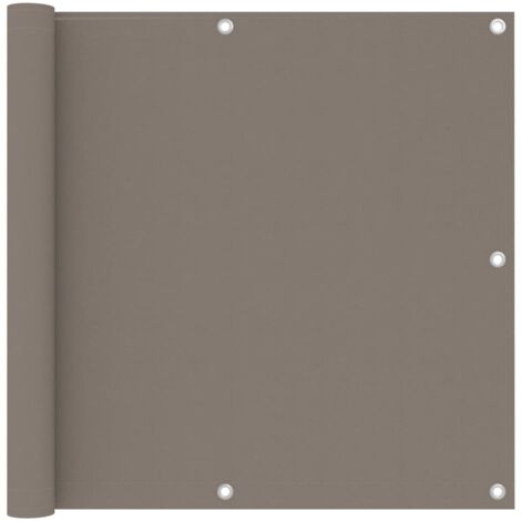 Balcony Screen Taupe 90x600 cm Oxford Fabric vidaXL