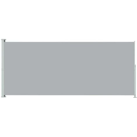 Patio Retractable Side Awning 180x500 cm Grey vidaXL