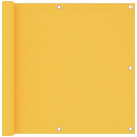 Balcony Screen Yellow 90x400 cm Oxford Fabric vidaXL