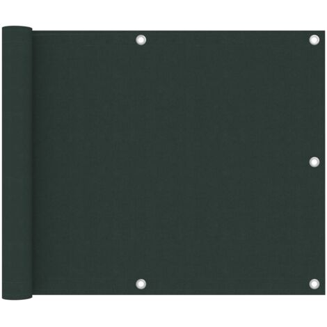 Balcony Screen Dark Green 75x300 cm Oxford Fabric vidaXL