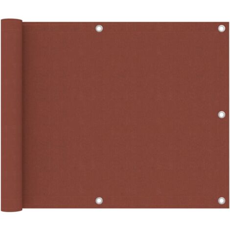 Balcony Screen Terracotta 75x500 cm Oxford Fabric vidaXL