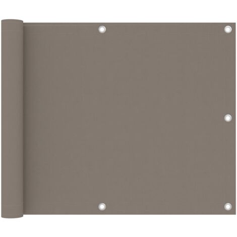 vidaXL Balcony Screen Taupe 75x300 cm Oxford Fabric