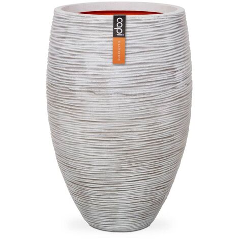 Vase Nature Rib Elegant Deluxe 45x72 cm Ivory Capi