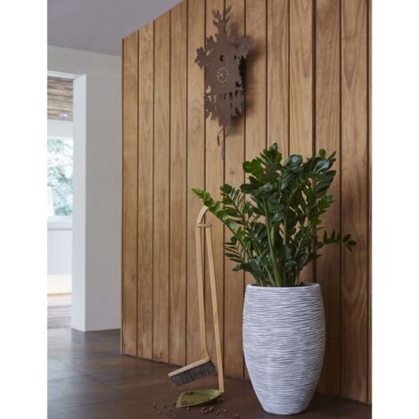 Vase Nature Rib Elegant Deluxe 45x72 cm Ivory Capi