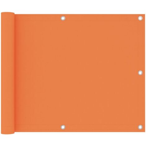 Balcony Screen Orange 75x400 cm Oxford Fabric vidaXL