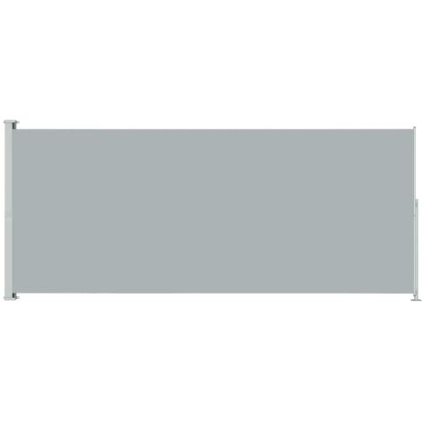 Patio Retractable Side Awning 200x500 cm Grey vidaXL