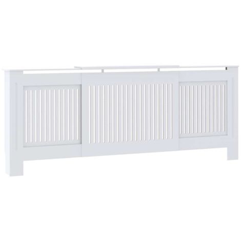 MDF Radiator Cover White 205 cm vidaXL