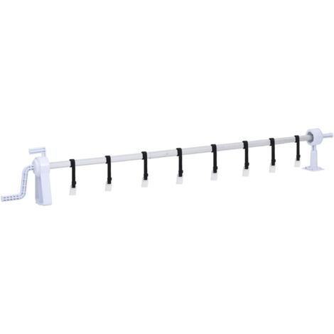 Pool Cover Roller with Plastic Base vidaXL