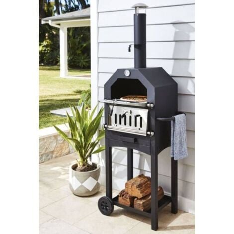 BBQ Pizza Oven Black ProGarden