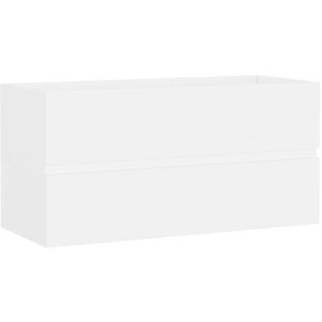 Sink Cabinet White 90x38.5x45 cm Engineered Wood vidaXL