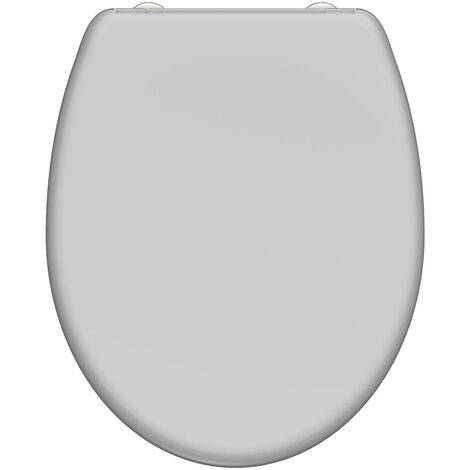 SCHÜTTE Duroplast Toilet Seat with Soft-Close Quick Release GREY - Grey