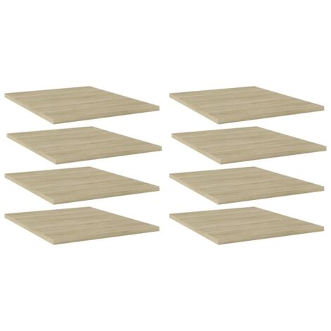 Bookshelf Boards 8 pcs Sonoma Oak 40x50x1.5 cm Engineered Wood vidaXL