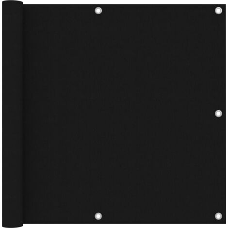Balcony Screen Black 90x600 cm Oxford Fabric vidaXL