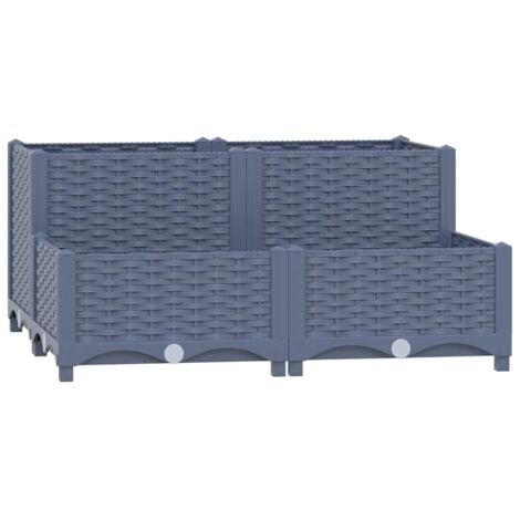 Raised Bed 80x80x38 cm Polypropylene vidaXL