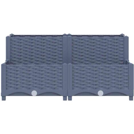 Raised Bed 80x80x38 cm Polypropylene vidaXL
