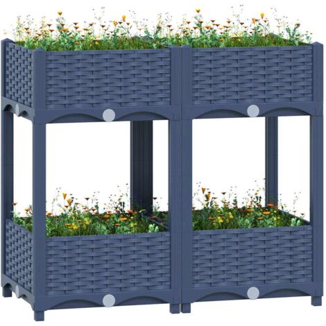 Raised Bed 80x40x71 cm Polypropylene vidaXL