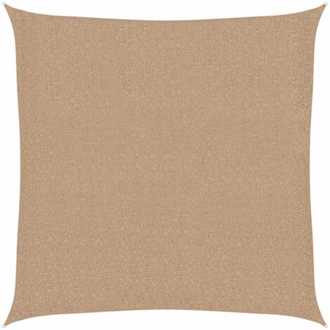 Sunshade Sail 160 g/m² Taupe 3.6x3.6 m HDPE vidaXL