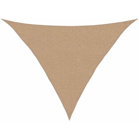 Sunshade Sail 160 g/m² Taupe 2.5x2.5x3.5 m HDPE vidaXL