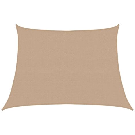 Sunshade Sail 160 g/m² Taupe 4/5x3 m HDPE vidaXL
