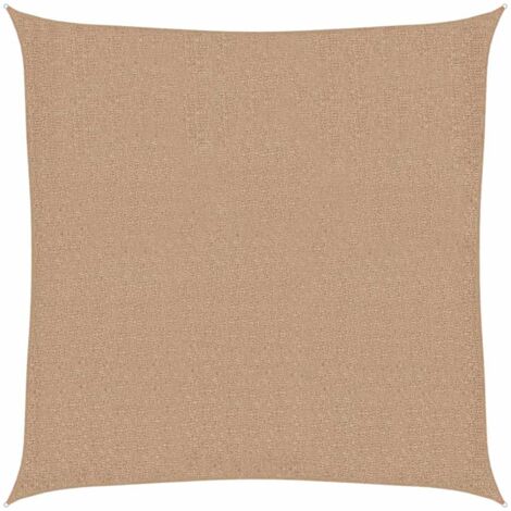 Sunshade Sail 160 g/m² Taupe 2x2 m HDPE vidaXL