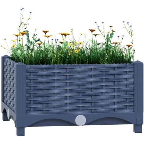 Raised Bed 40x40x23 cm Polypropylene vidaXL