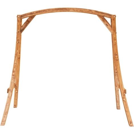 Swing Frame Solid Bent Wood with Teak Finish vidaXL