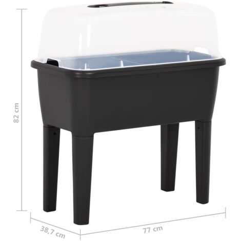 Raised Bed 77x38.7x82 cm PP vidaXL