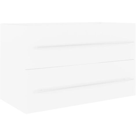 Sink Cabinet White 80x38.5x48 cm Engineered Wood vidaXL