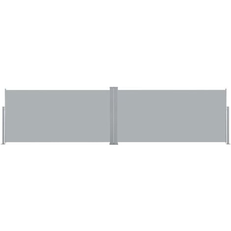 Retractable Side Awning 160x600 cm Grey vidaXL
