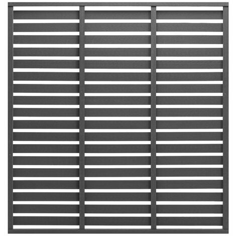 vidaXL Fence Panel WPC 170x180 cm Grey - Grey