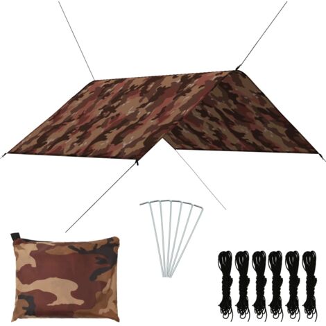 Outdoor Tarp 3x2.85 m Camouflage vidaXL