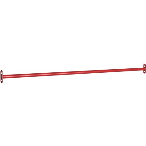 Turning Bar 125 cm Steel Red vidaXL