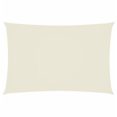 Sunshade Sail Oxford Fabric Rectangular 2x4 m Cream vidaXL