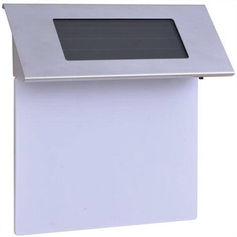 Solar LED House Number Light Stainless Steel vidaXL (1/5)