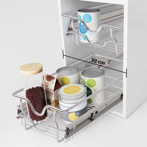 3-Sided Under Sink Pull-out Basket (300mm) - Products