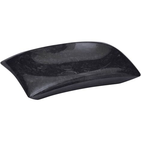 Sink Black 50x35x10 cm Marble vidaXL (1/5)