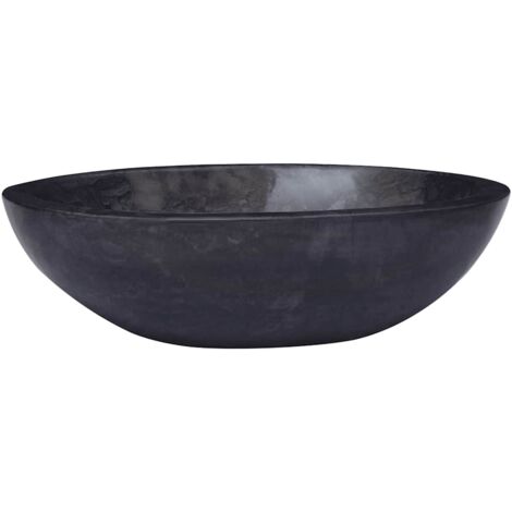 Sink Black 53x40x15 cm Marble vidaXL