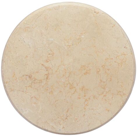 Table Top Cream Ø50x2.5 cm Marble vidaXL